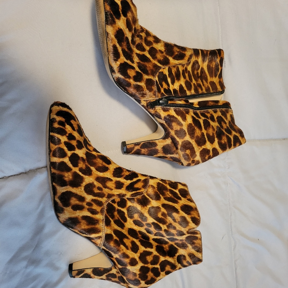 Leopard Low Boots